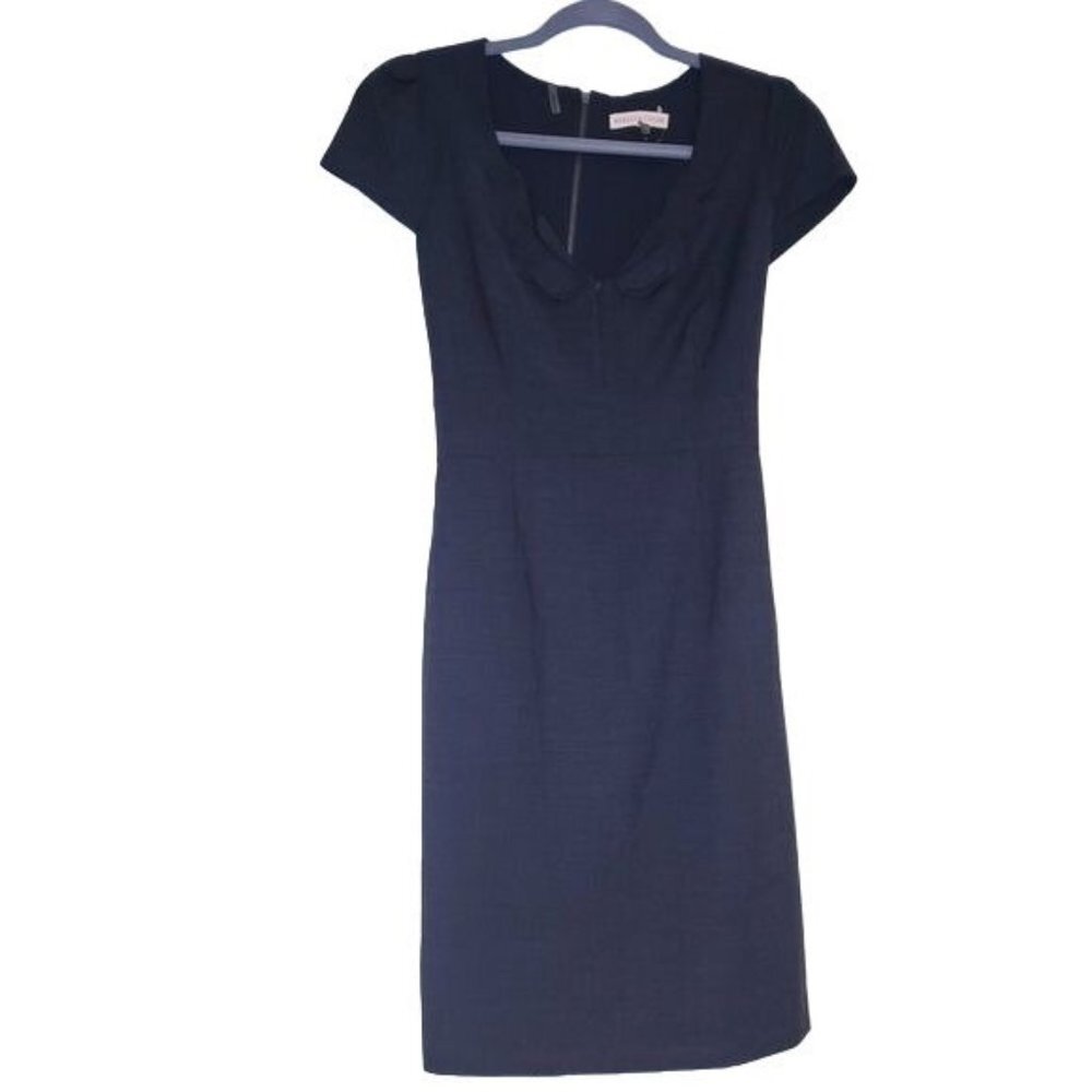 Rebecca Taylor Wool Blend Sheath Dress in Back - Size 8